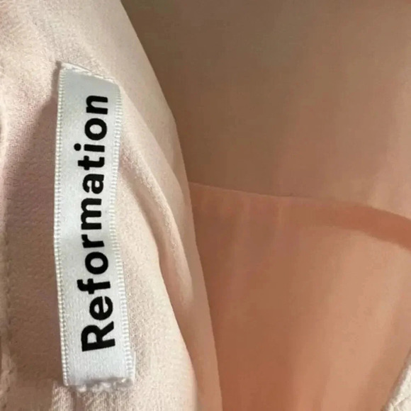 Reformation Dusk Crystal Pink Midi Dress B928 - Picture 6 of 7